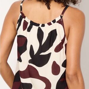 Stylish Black and Brown Patterned Top